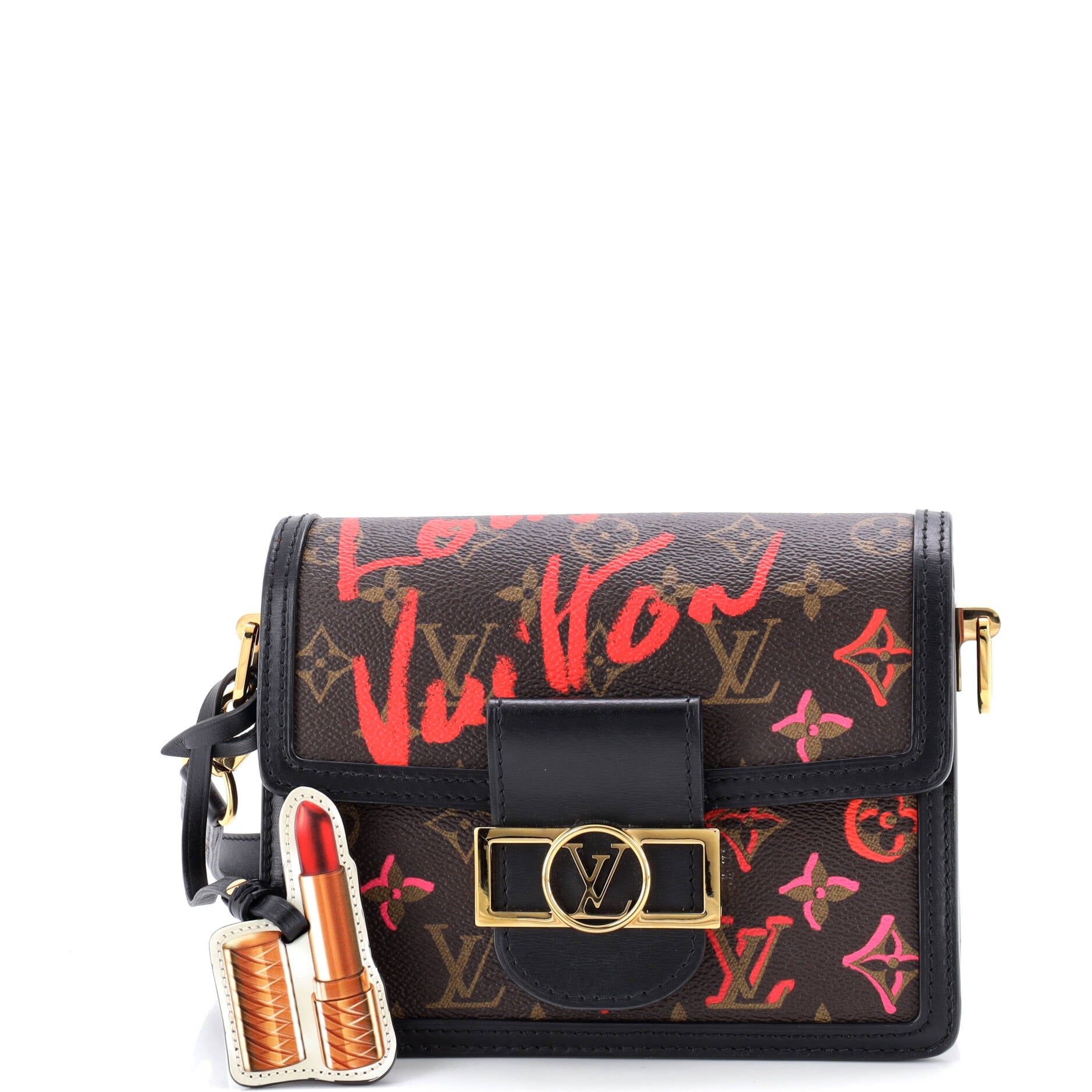 Dauphine Shoulder Bag Limited Edition Fall in Love Monogram Canvas Mini