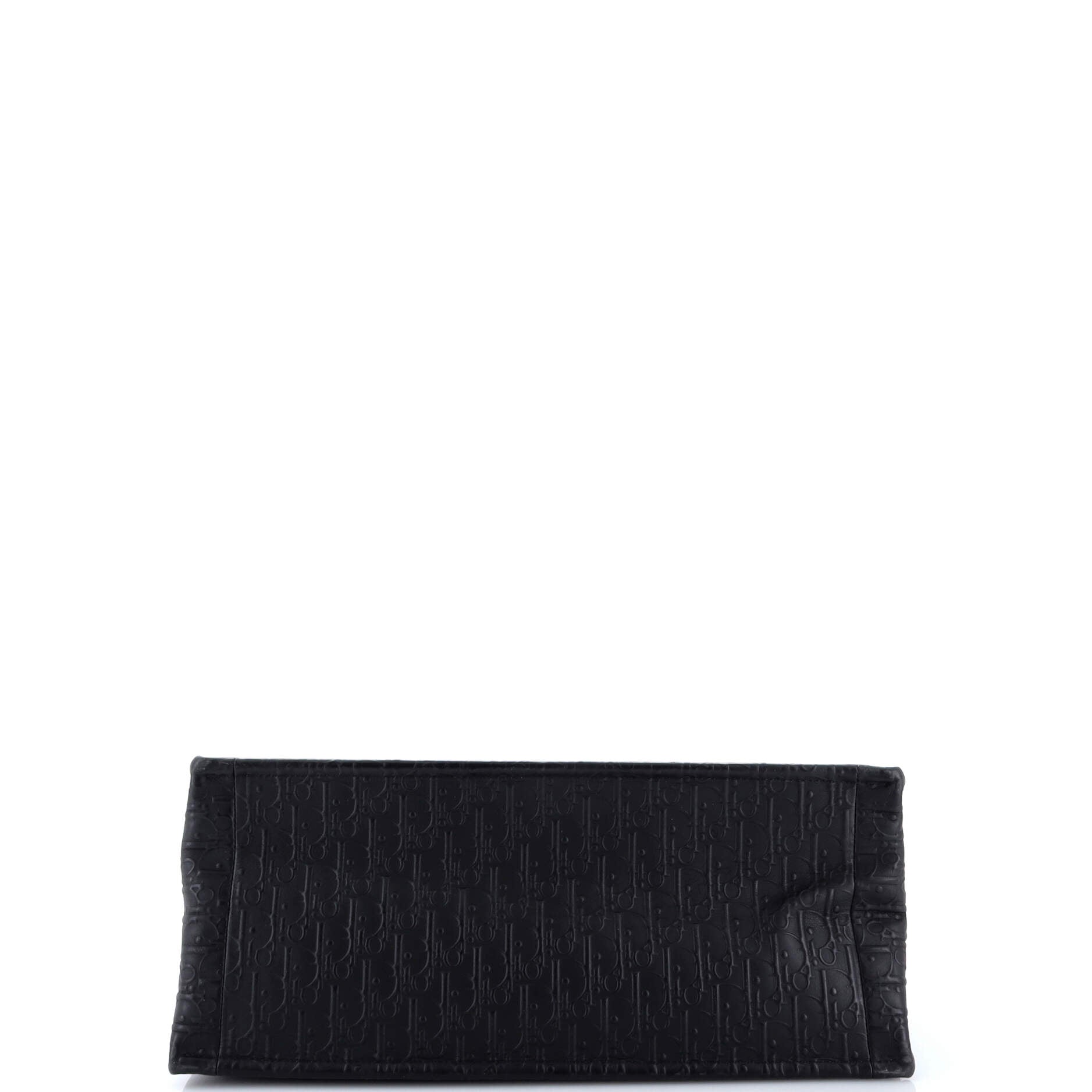 Book Tote Oblique Embossed Calfskin Large