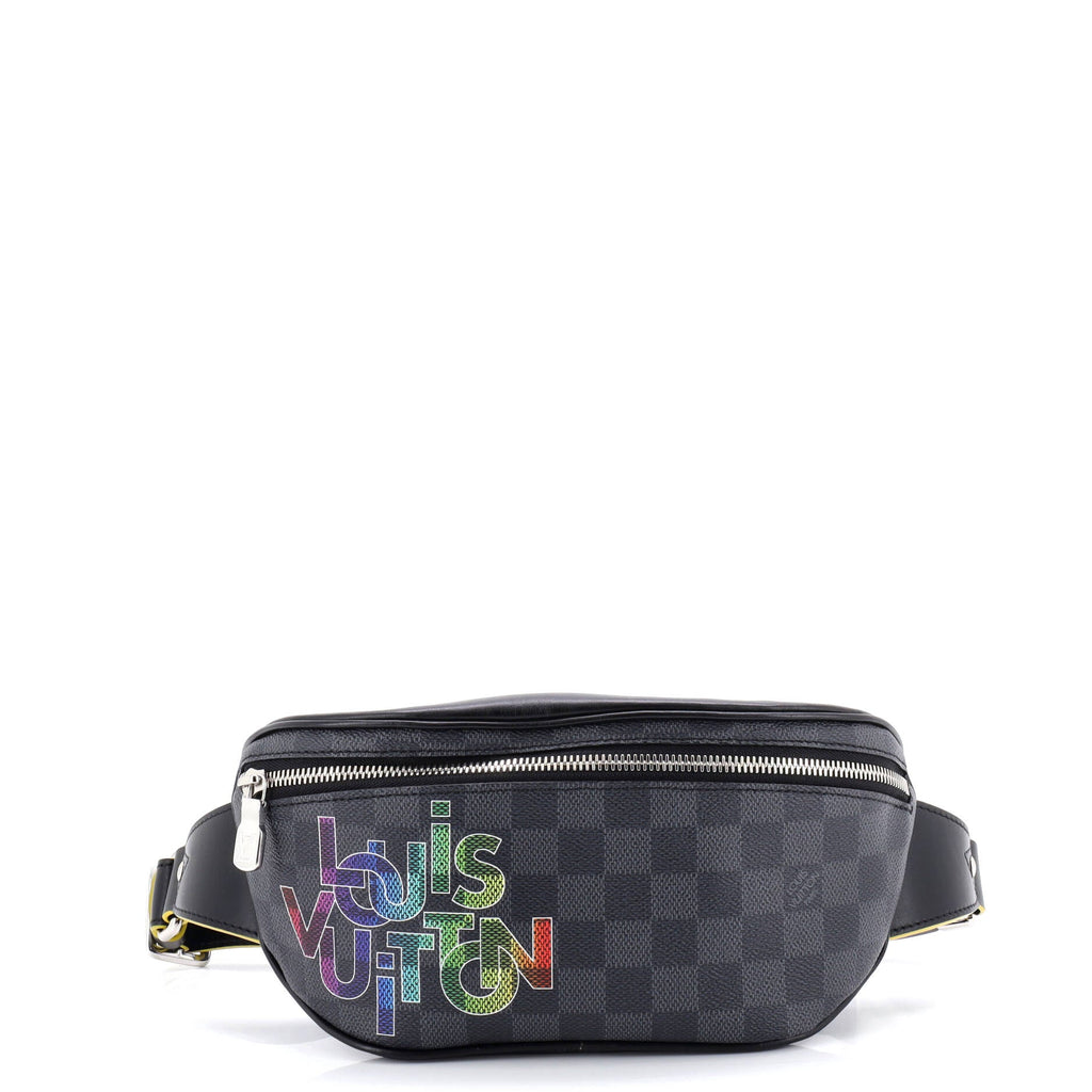 Campus Bumbag Limited Edition Interlinked Logo Damier Graphite