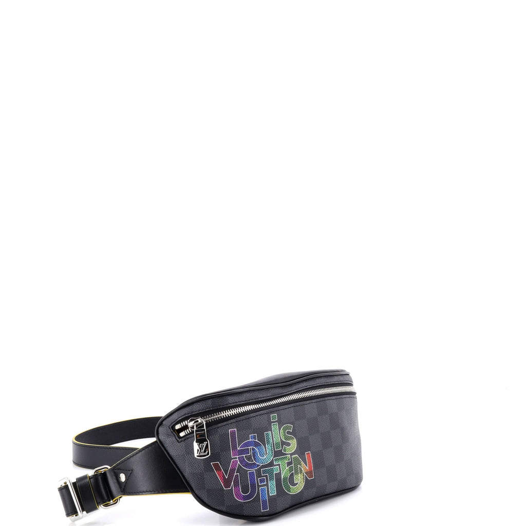 Campus Bumbag Limited Edition Interlinked Logo Damier Graphite