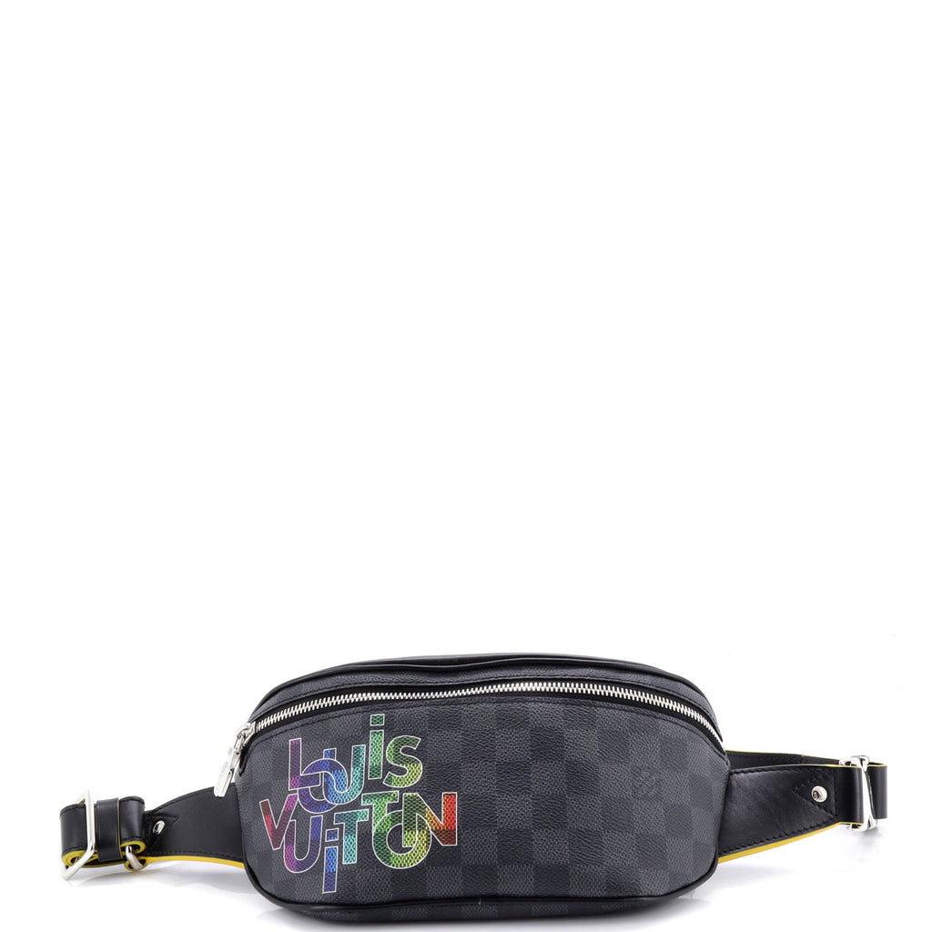 Campus Bumbag Limited Edition Interlinked Logo Damier Graphite
