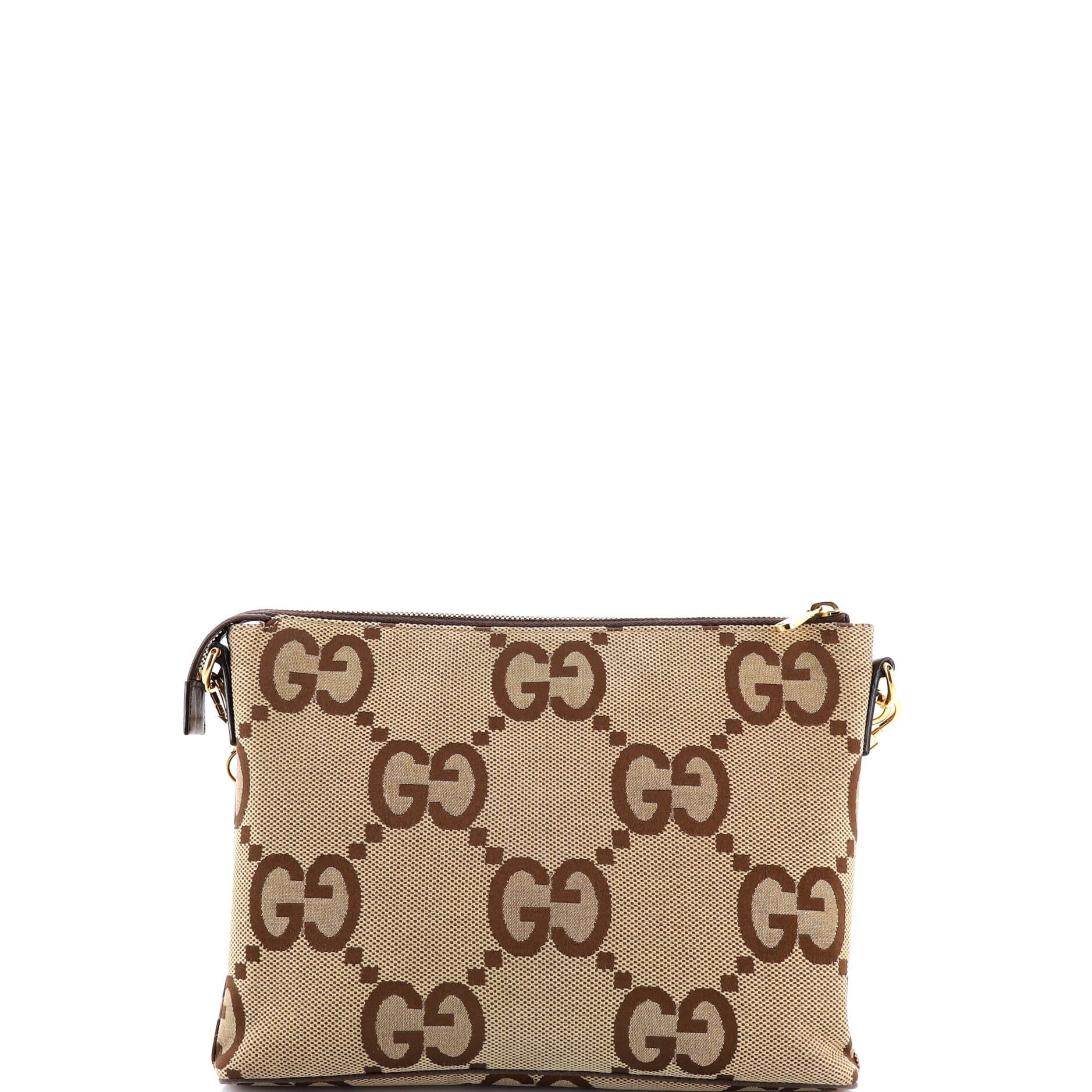 Zip Messenger Bag Jumbo GG Canvas