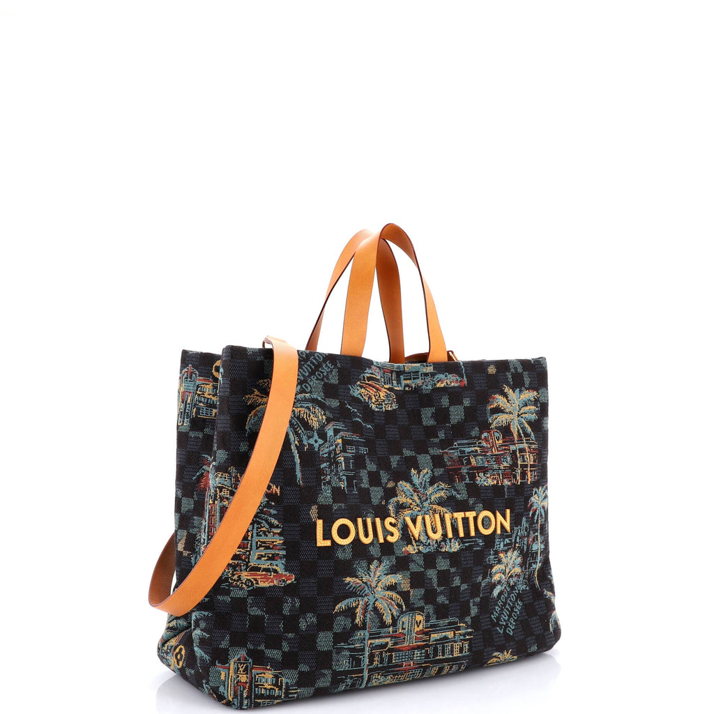Shopping Tote Limited Edition Damier Palm Tree Jaquard Canvas MM