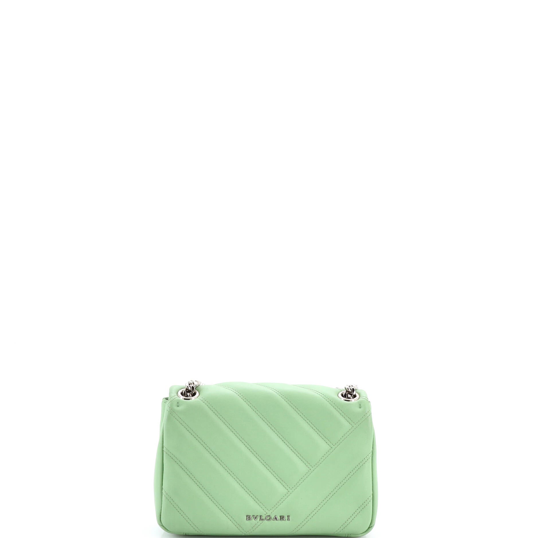 Serpenti Cabochon Shoulder Bag Diagonal Quilted Leather Small