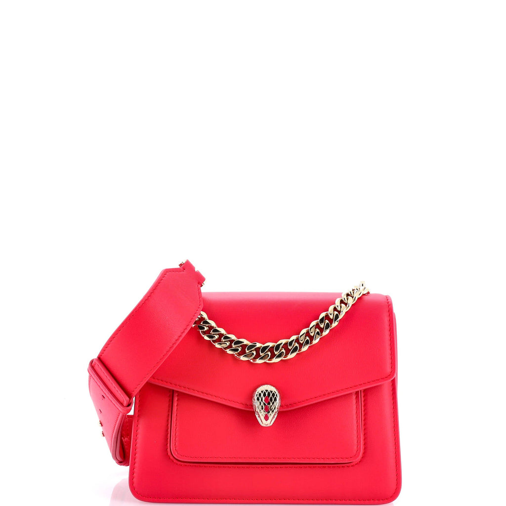 Serpenti Forever Maxi Chain Crossbody Bag Leather Small