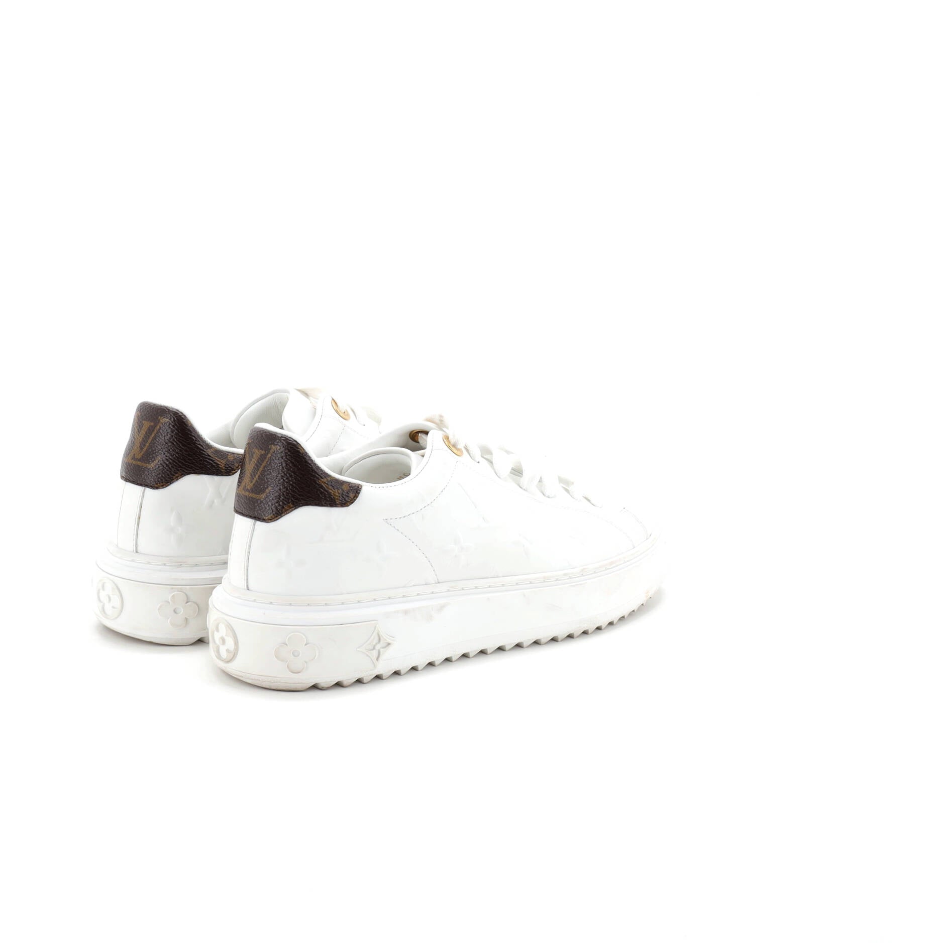 Women's Time Out Sneakers Monogram Embossed Leather