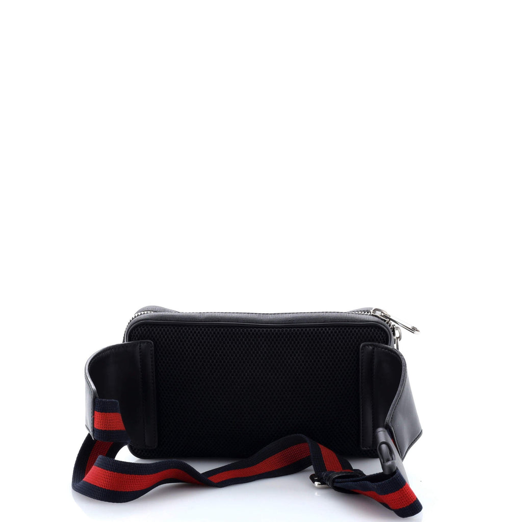Soft Zip Belt Bag GG Coated Canvas Small