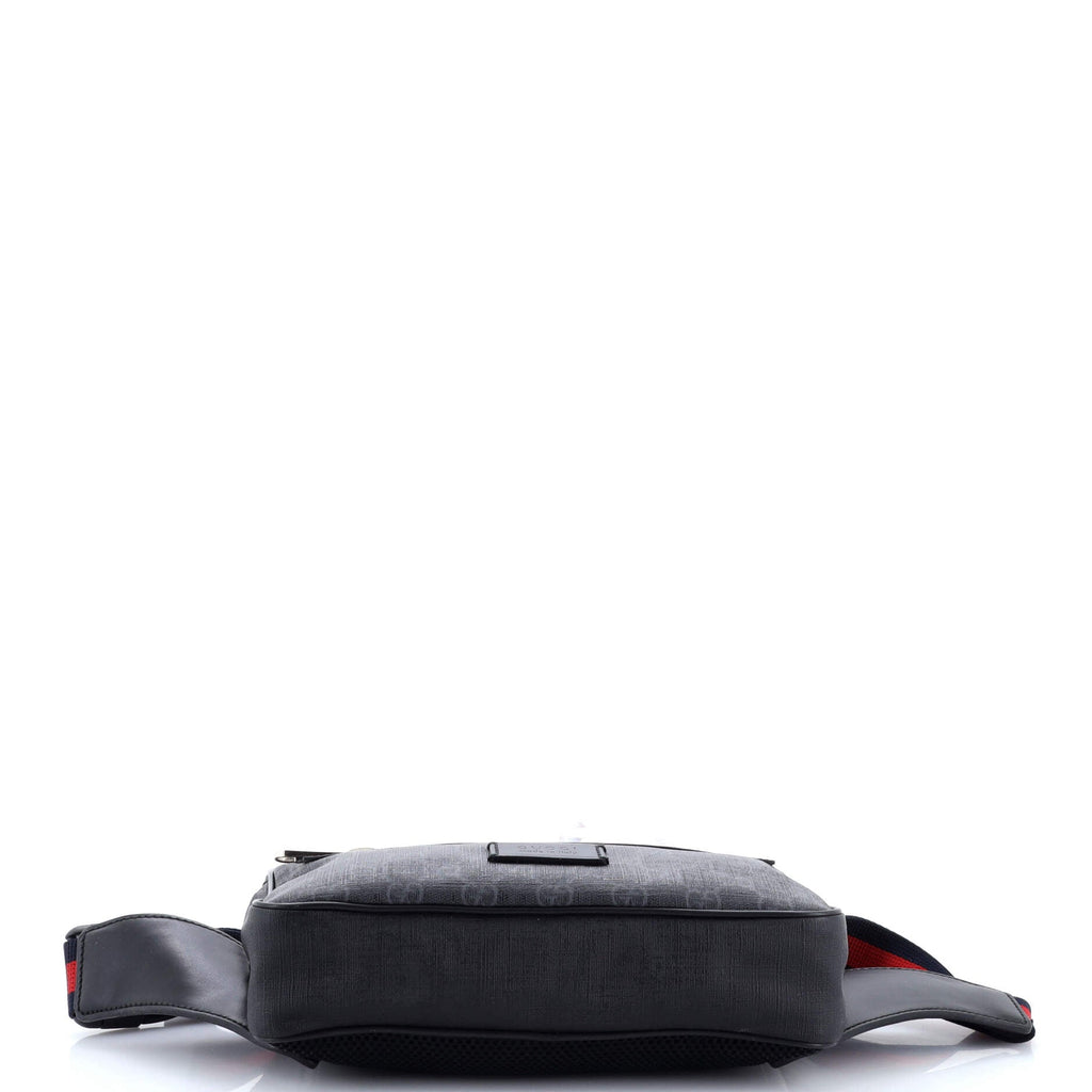 Soft Zip Belt Bag GG Coated Canvas Small