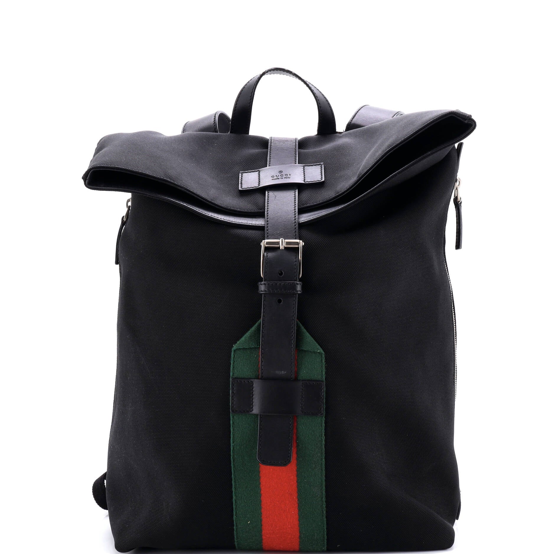 Web Fold Over Backpack Techno Canvas Medium