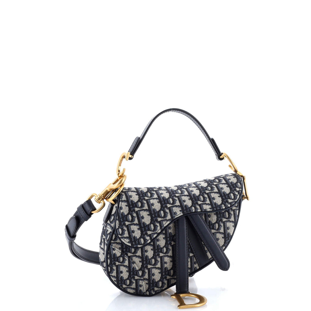 Saddle Handbag Oblique Canvas Mini