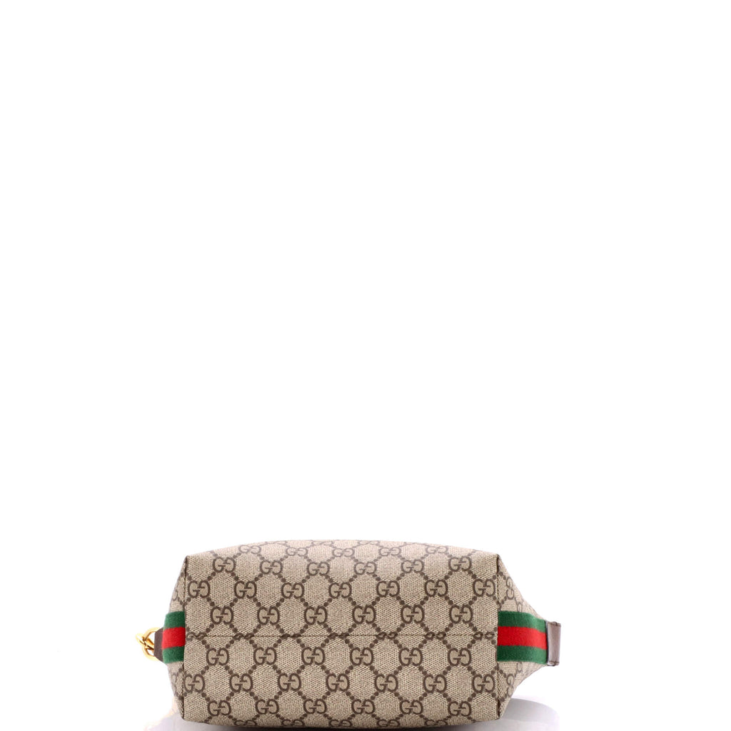 Ophidia Zip Shoulder Bag GG Coated Canvas Super Mini