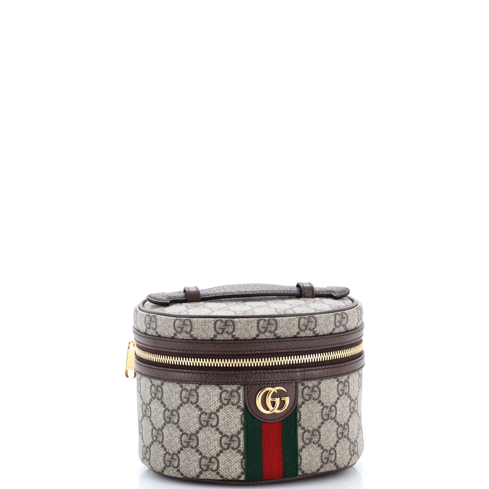Ophidia Top Handle Cosmetic Case GG Coated Canvas Mini
