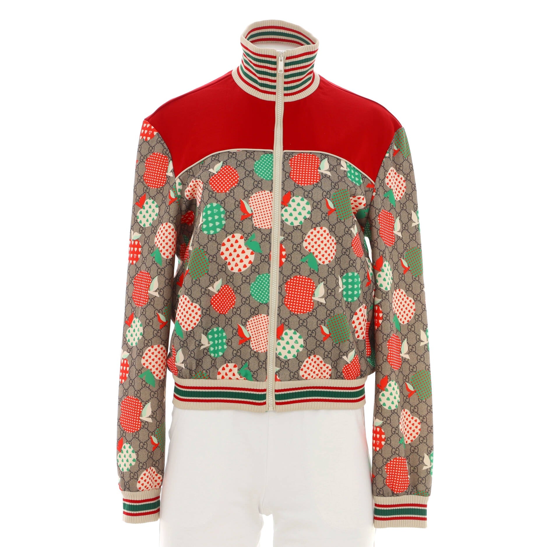 Women's Les Pommes Zip Track Jacket Polyester and Cotton Blend