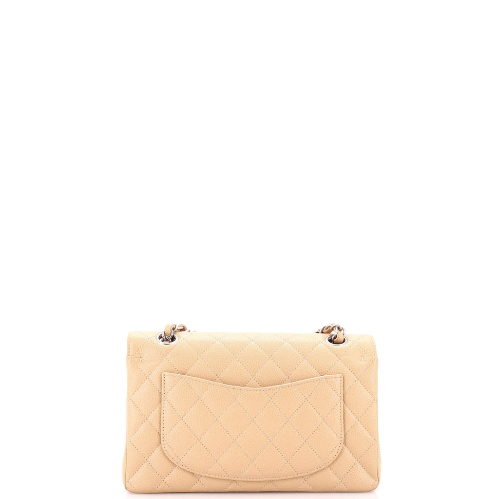 Classic Double Flap Bag Quilted Caviar Small