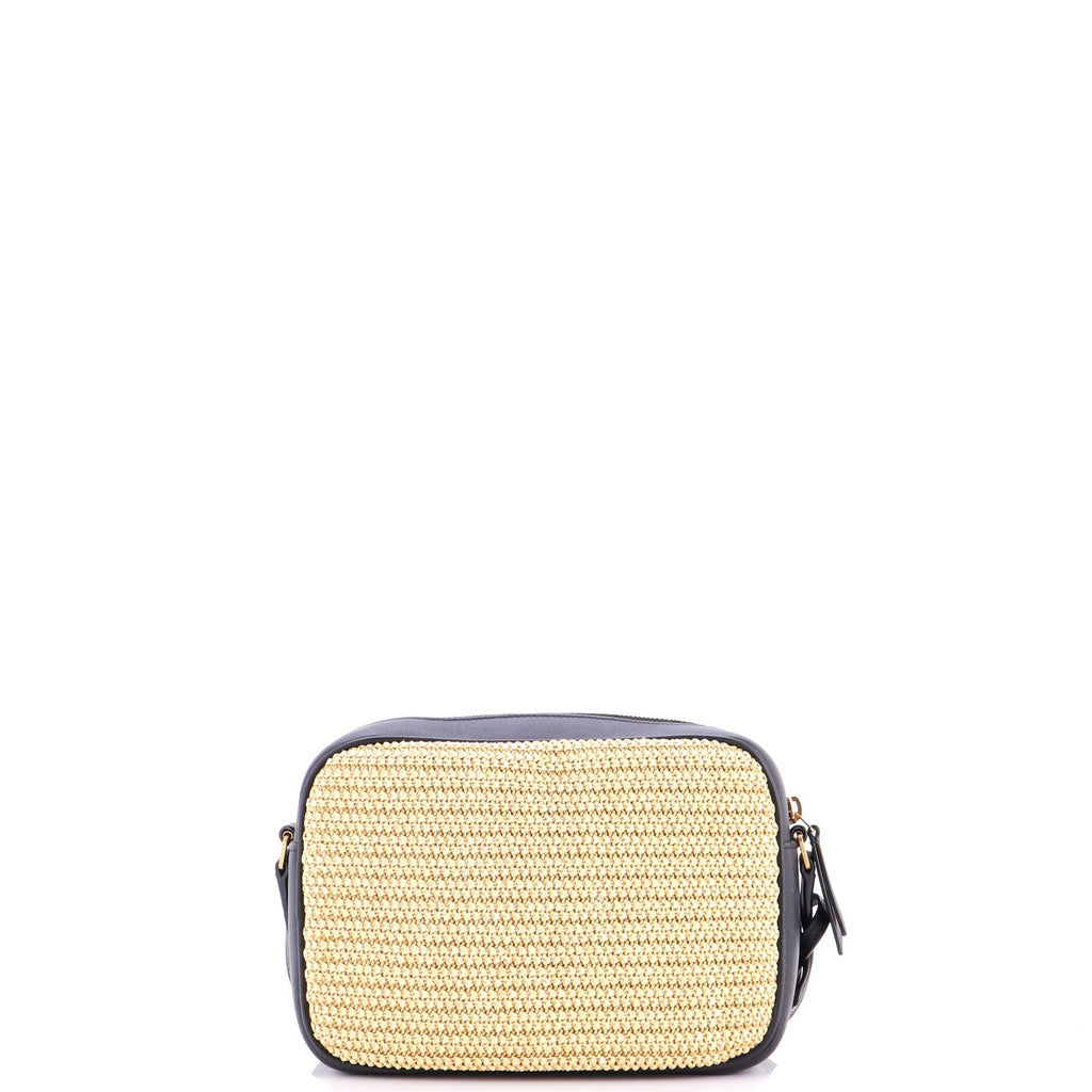 Lou Camera Bag Woven Raffia Small