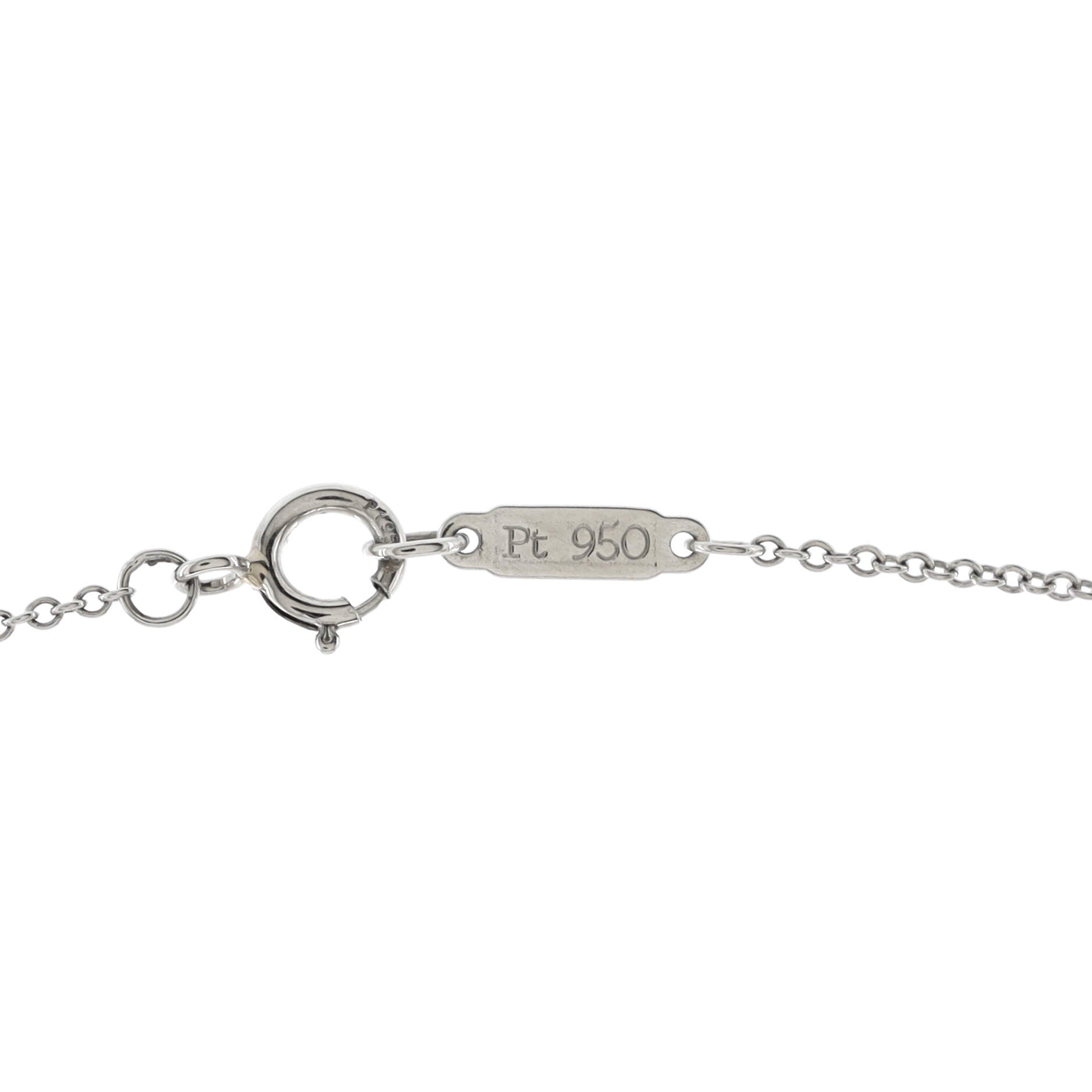 Paper Flowers Firefly Pendant Necklace Platinum with Diamonds and Pink Tourmaline Small