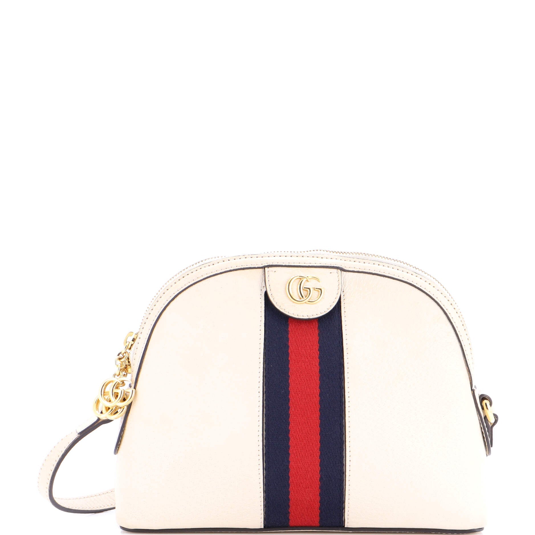 Ophidia Dome Shoulder Bag Leather Small