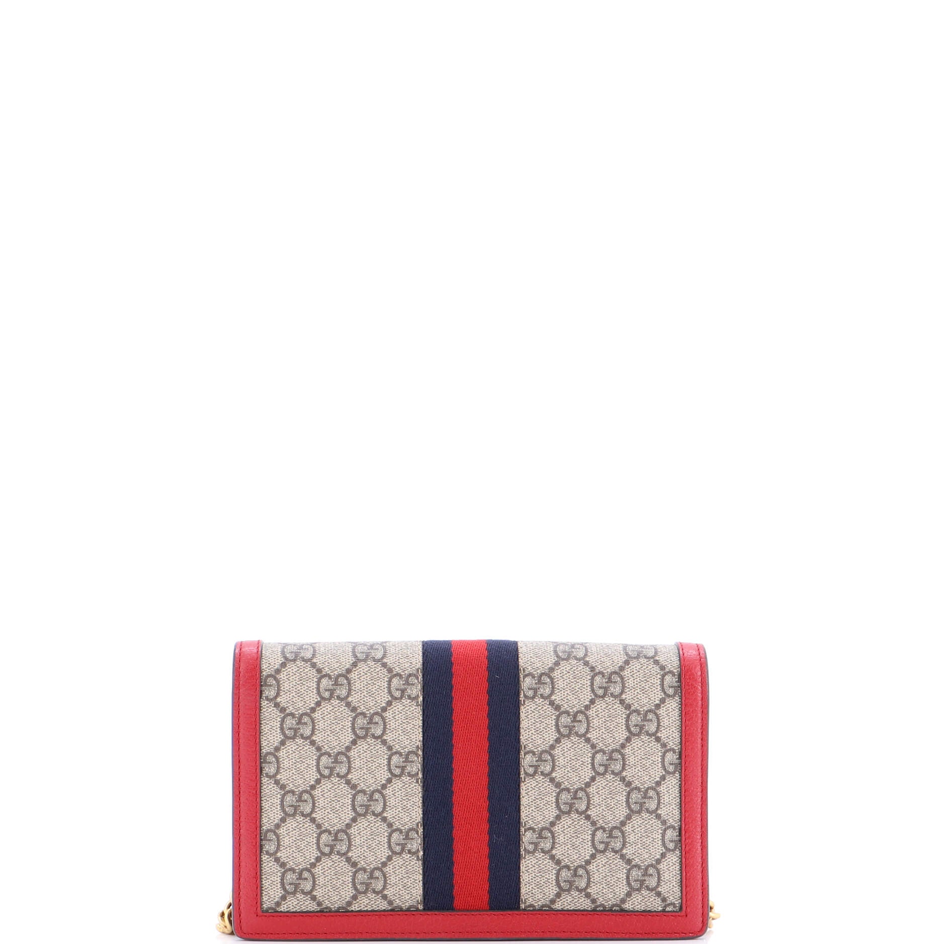 Queen Margaret Chain Wallet GG Coated Canvas Mini