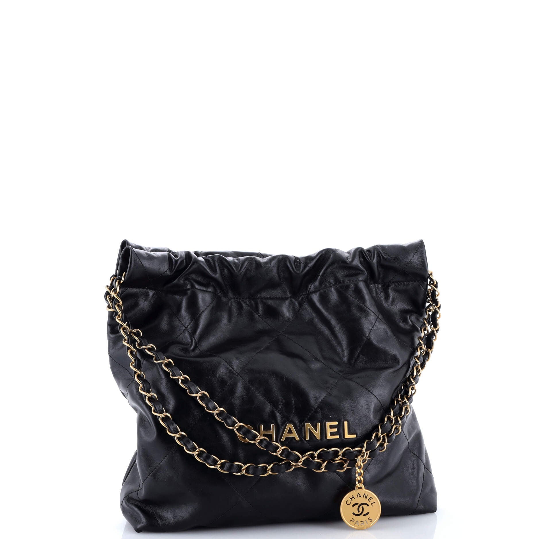 22 Chain Hobo Quilted Calfskin Small
