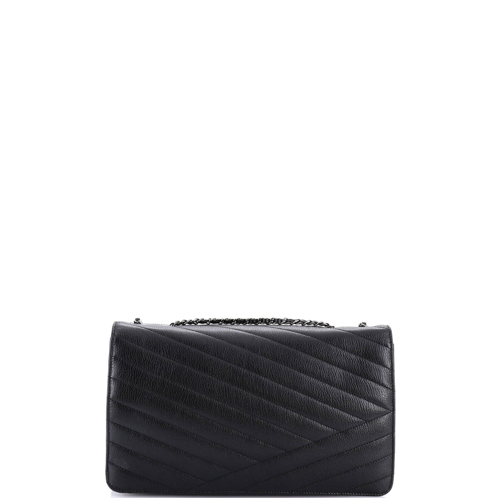 Gabrielle Flap Bag Chevron Goatskin Large
