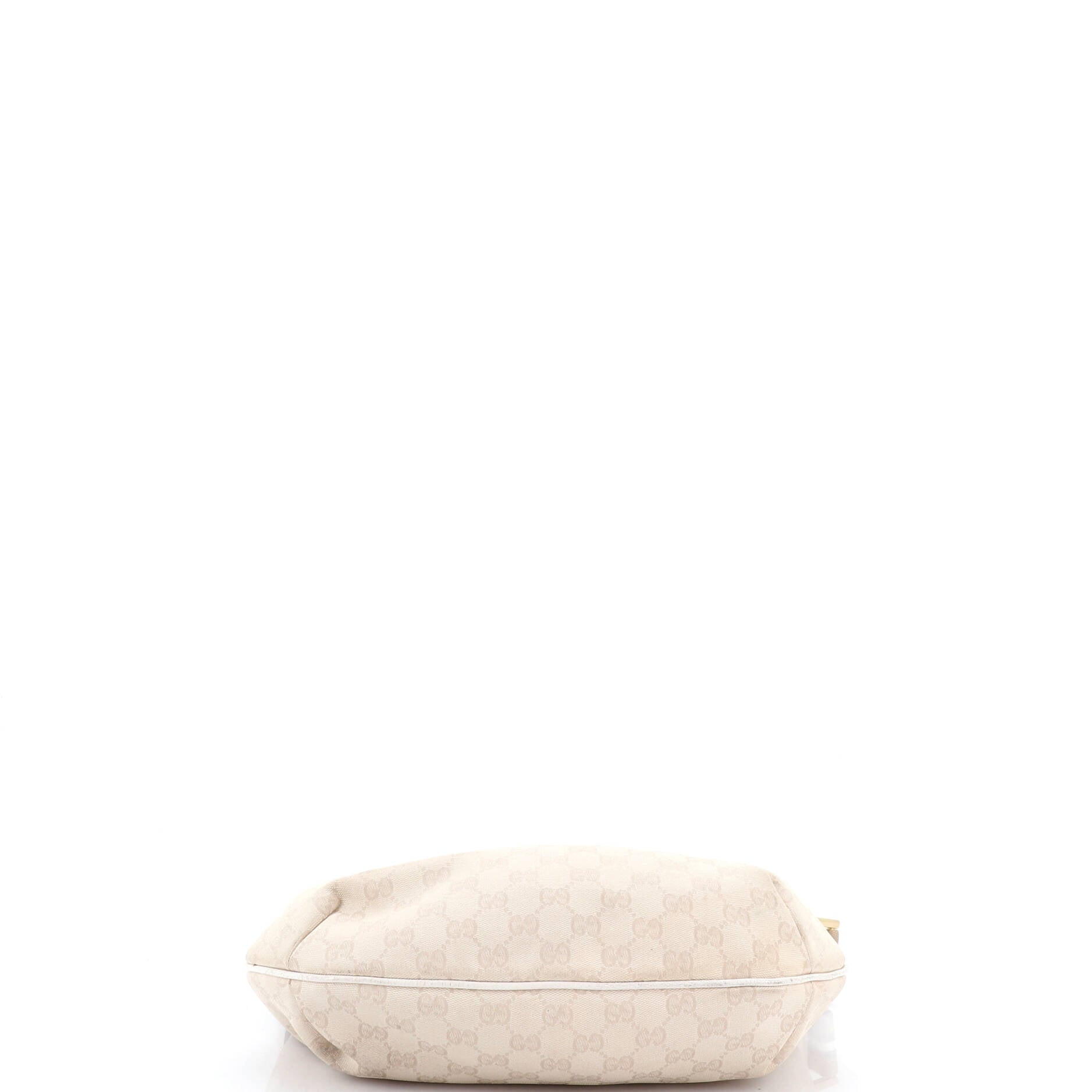 Saddle Zip Messenger Bag GG Canvas with Leather Medium