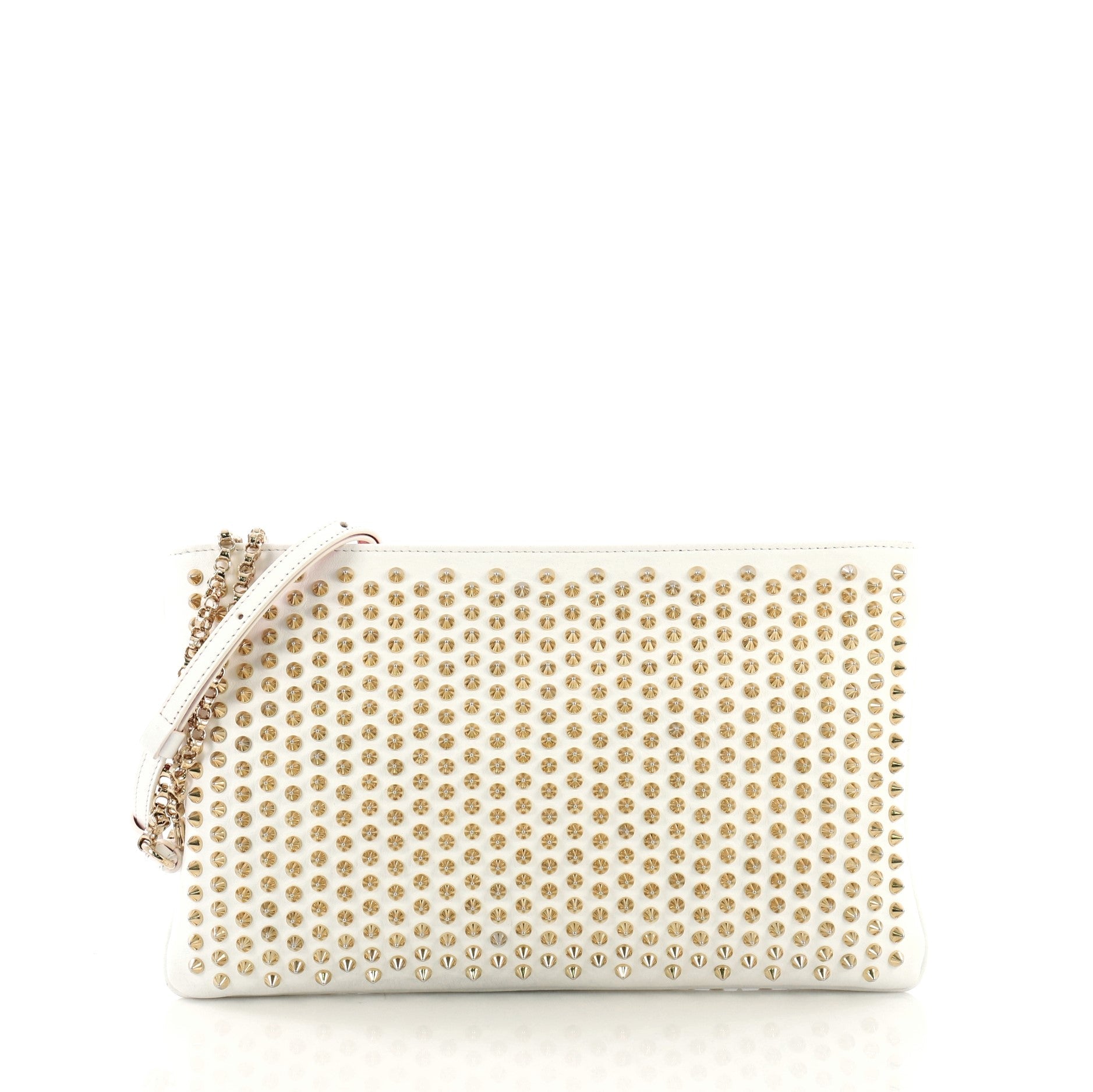 Loubiposh Clutch Spiked Leather