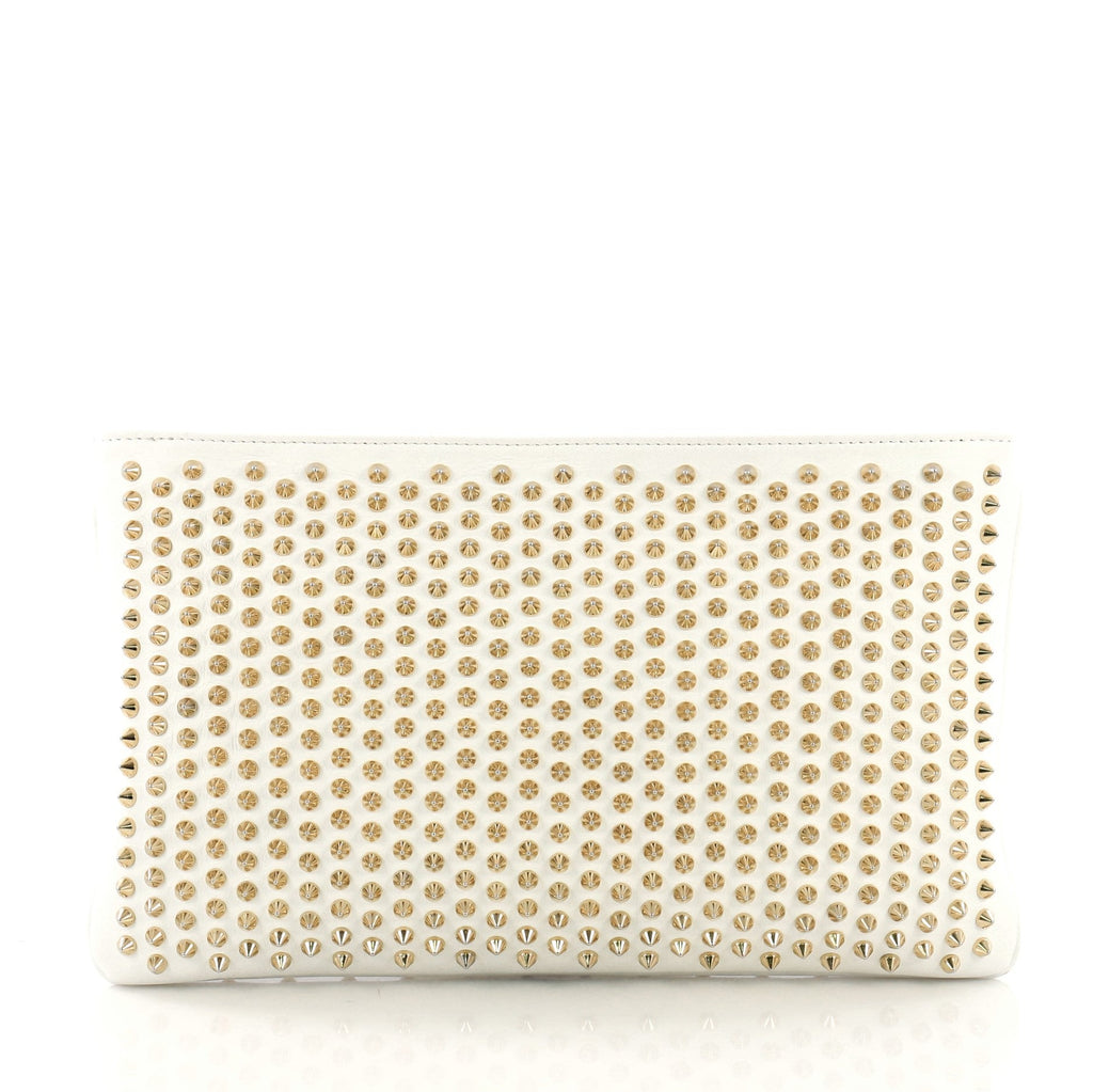 Loubiposh Clutch Spiked Leather
