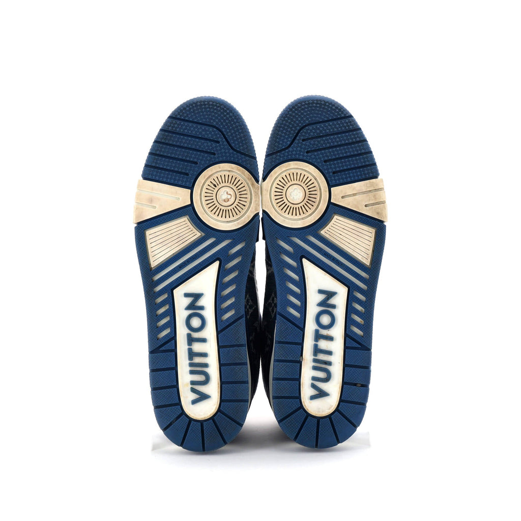 Men's LV Trainer Sneakers Monogram Empreinte Leather and Monogram Denim