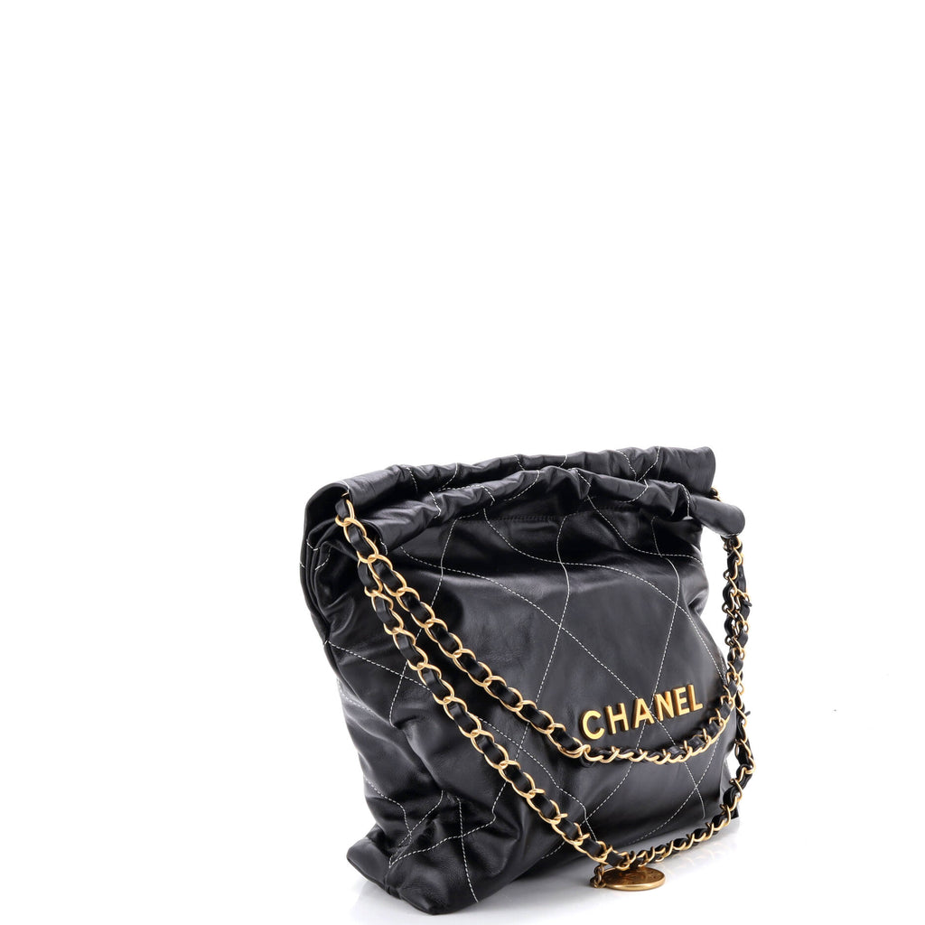 22 Chain Hobo Quilted Calfskin Small