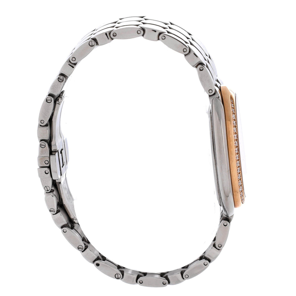 Serpenti Seduttori Quartz Watch Stainless Steel and Rose Gold with Diamond Bezel 25