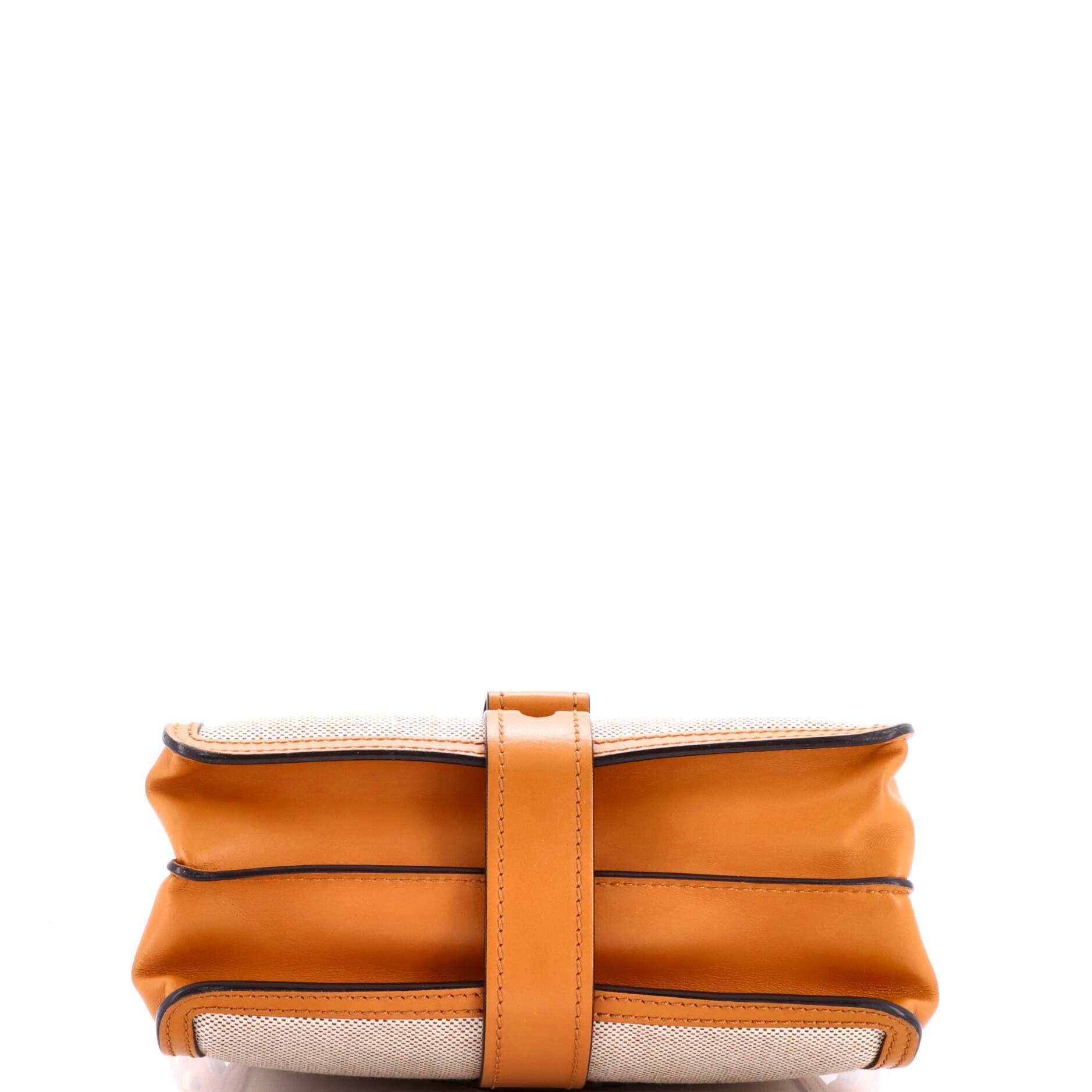 Aby Day Bag Crocodile Embossed Leather and Canvas Small