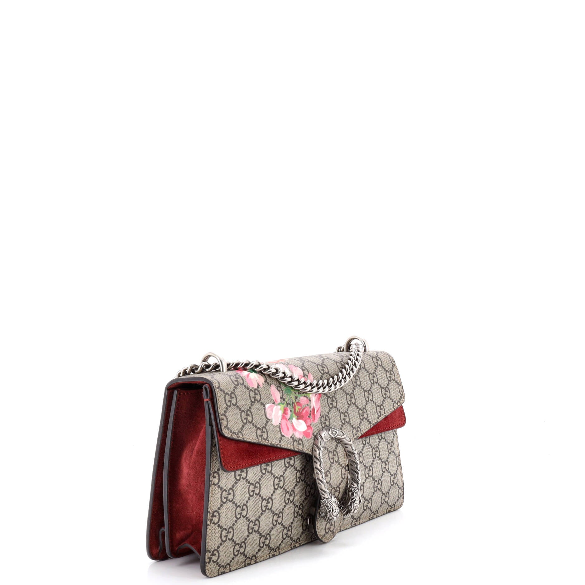 Dionysus Bag Blooms Print GG Coated Canvas Small