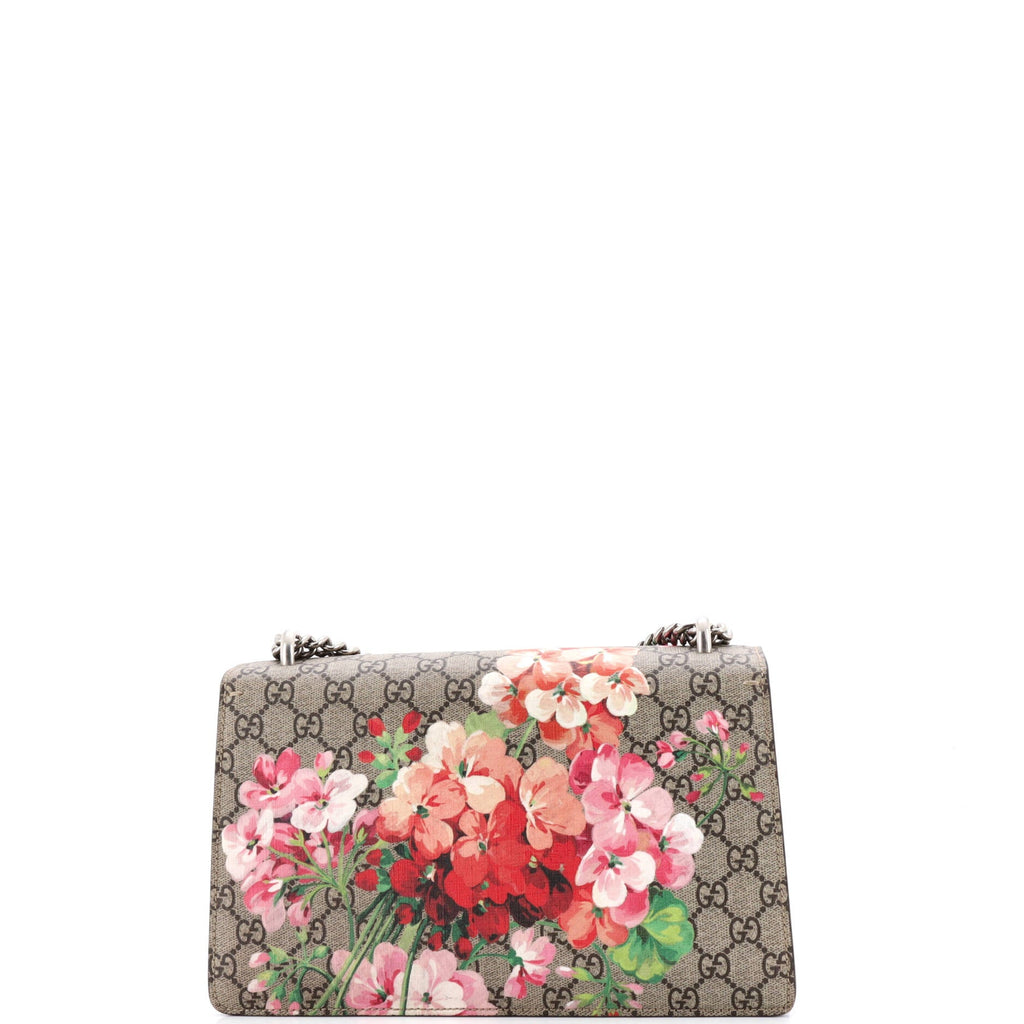 Dionysus Bag Blooms Print GG Coated Canvas Small
