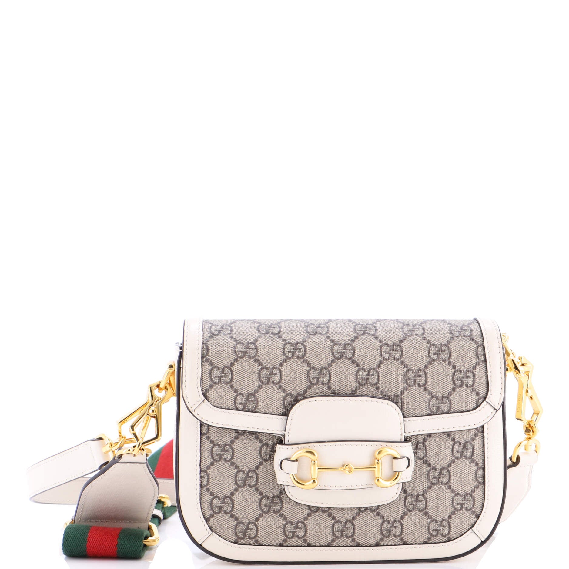Horsebit 1955 Shoulder Bag GG Coated Canvas with Leather Mini