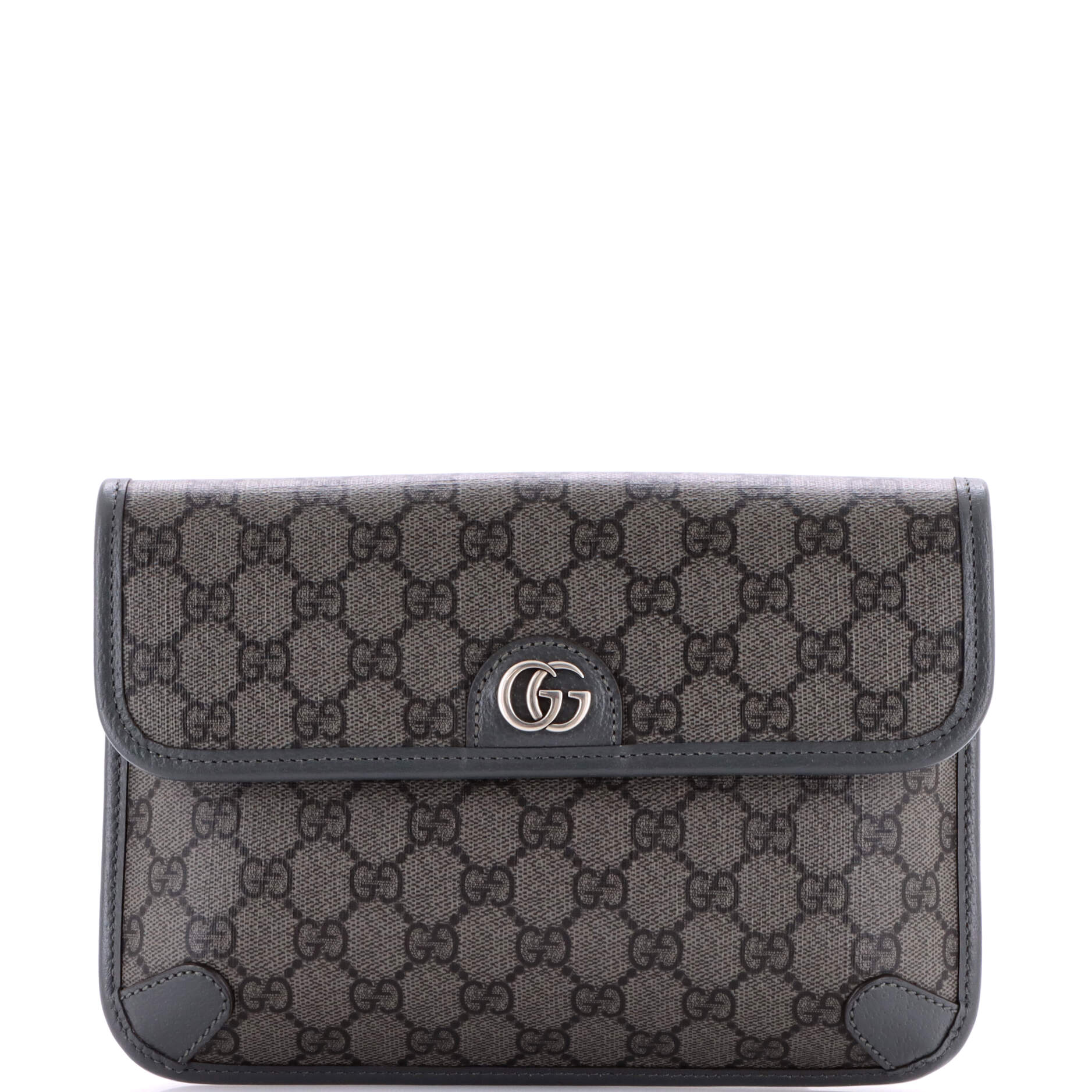 Ophidia Flap Belt Bag GG Coated Canvas with Leather