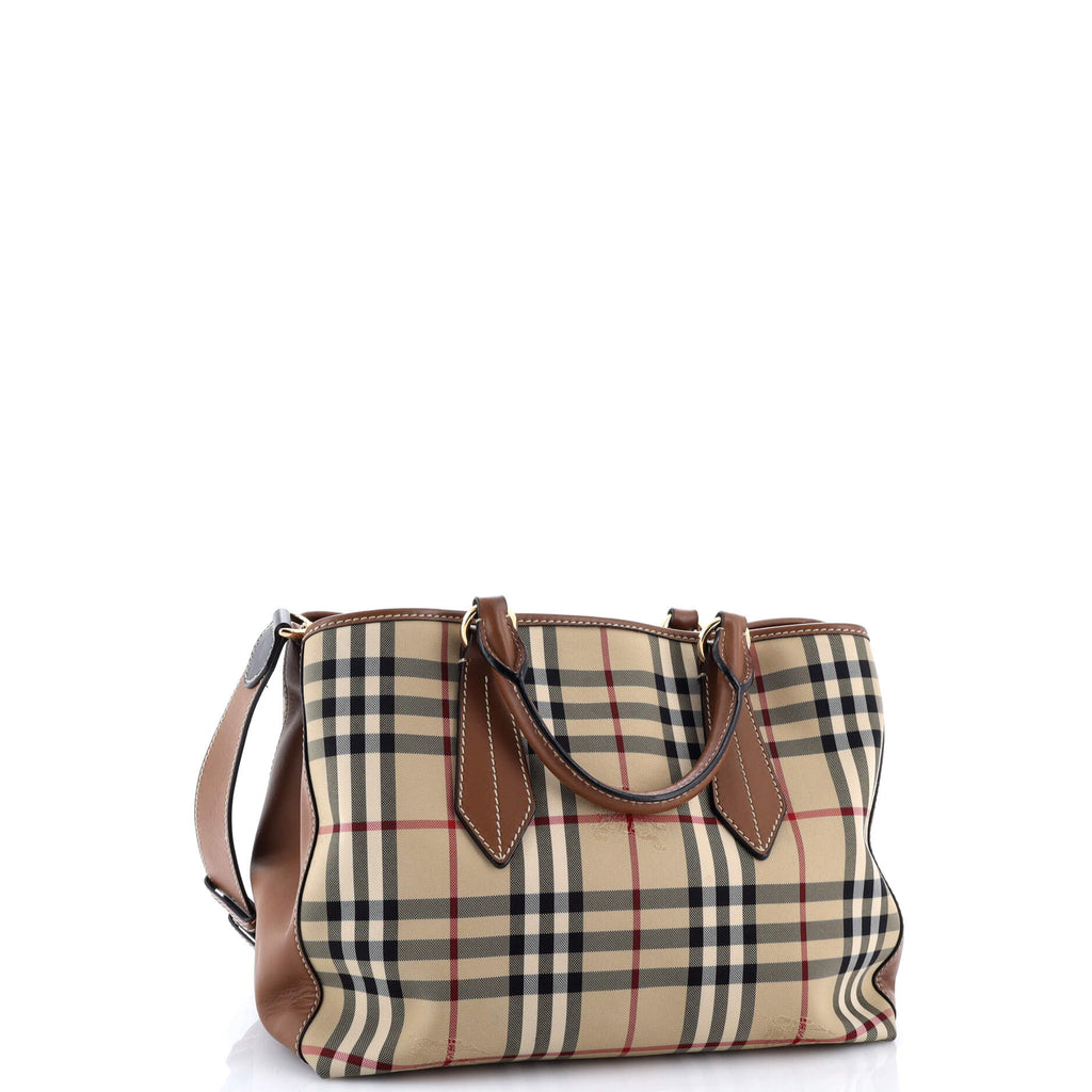 Ballingdon Tote Horseferry Check Canvas and Leather Medium