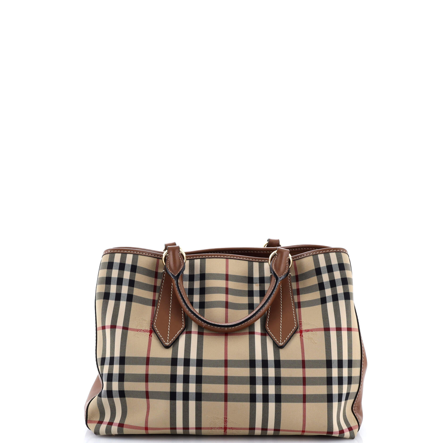 Ballingdon Tote Horseferry Check Canvas and Leather Medium