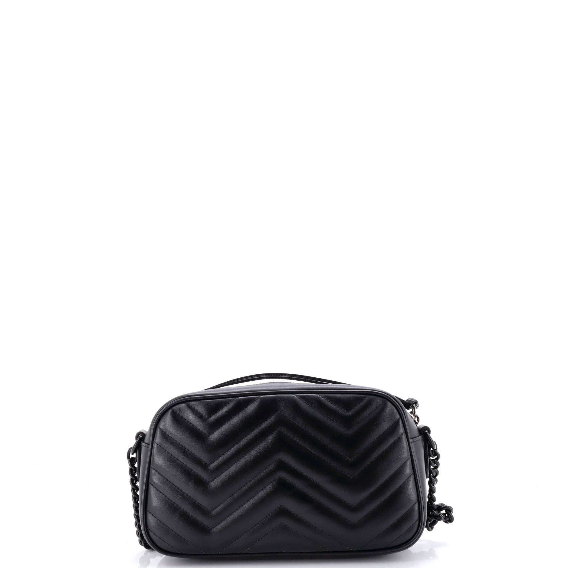 GG Marmont Monochrome Shoulder Bag Matelasse Leather Small