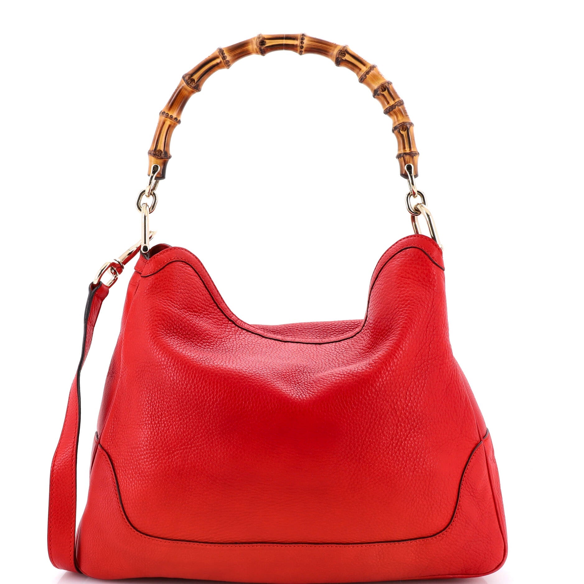 Diana Bamboo Shoulder Bag Leather Medium