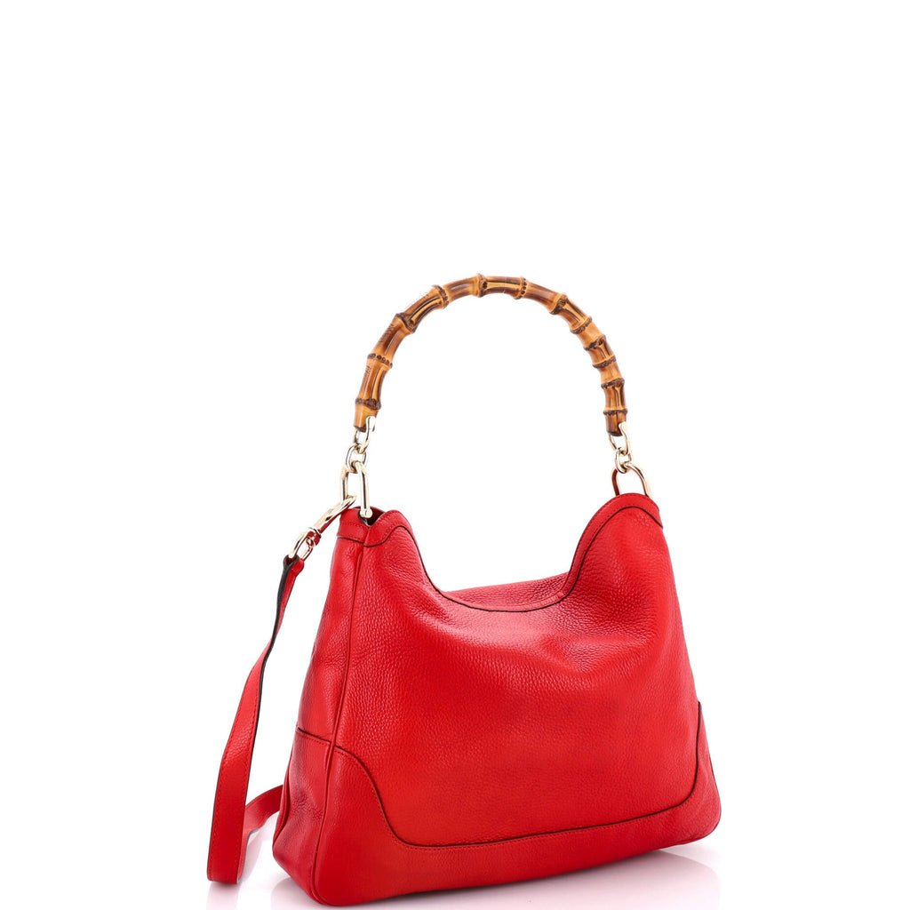 Diana Bamboo Shoulder Bag Leather Medium