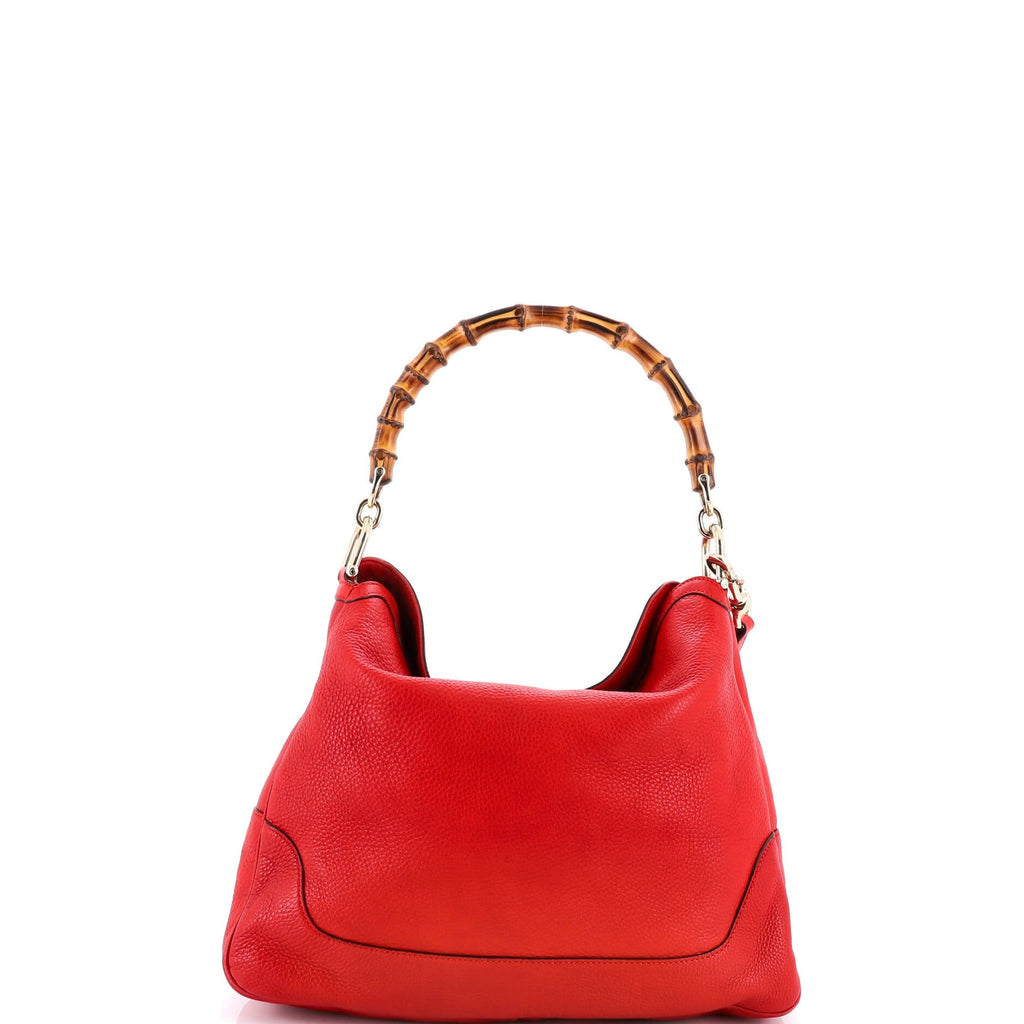 Diana Bamboo Shoulder Bag Leather Medium