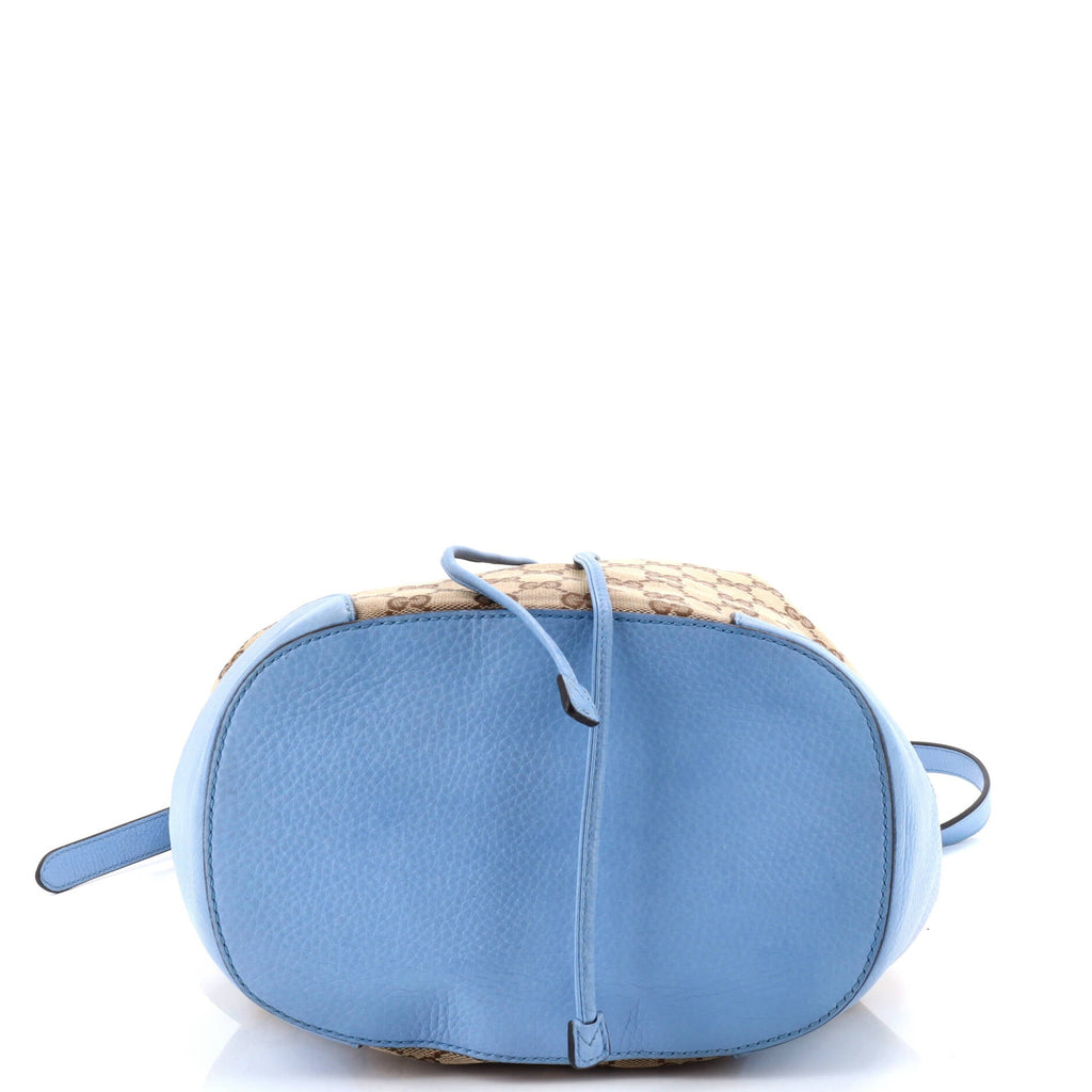 Classic Bucket Bag GG Canvas with Leather Medium