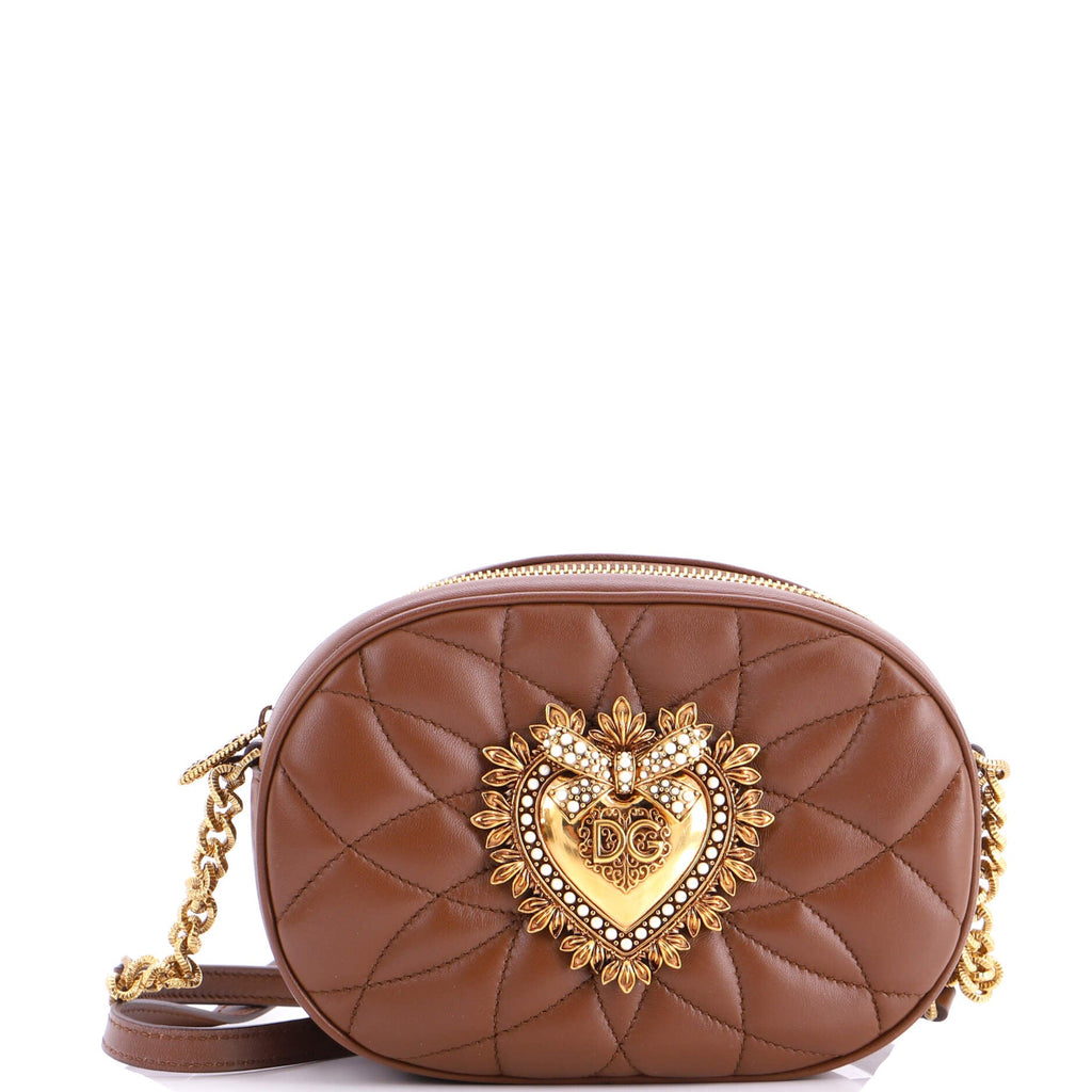 Devotion Camera Bag Quilted Leather Small