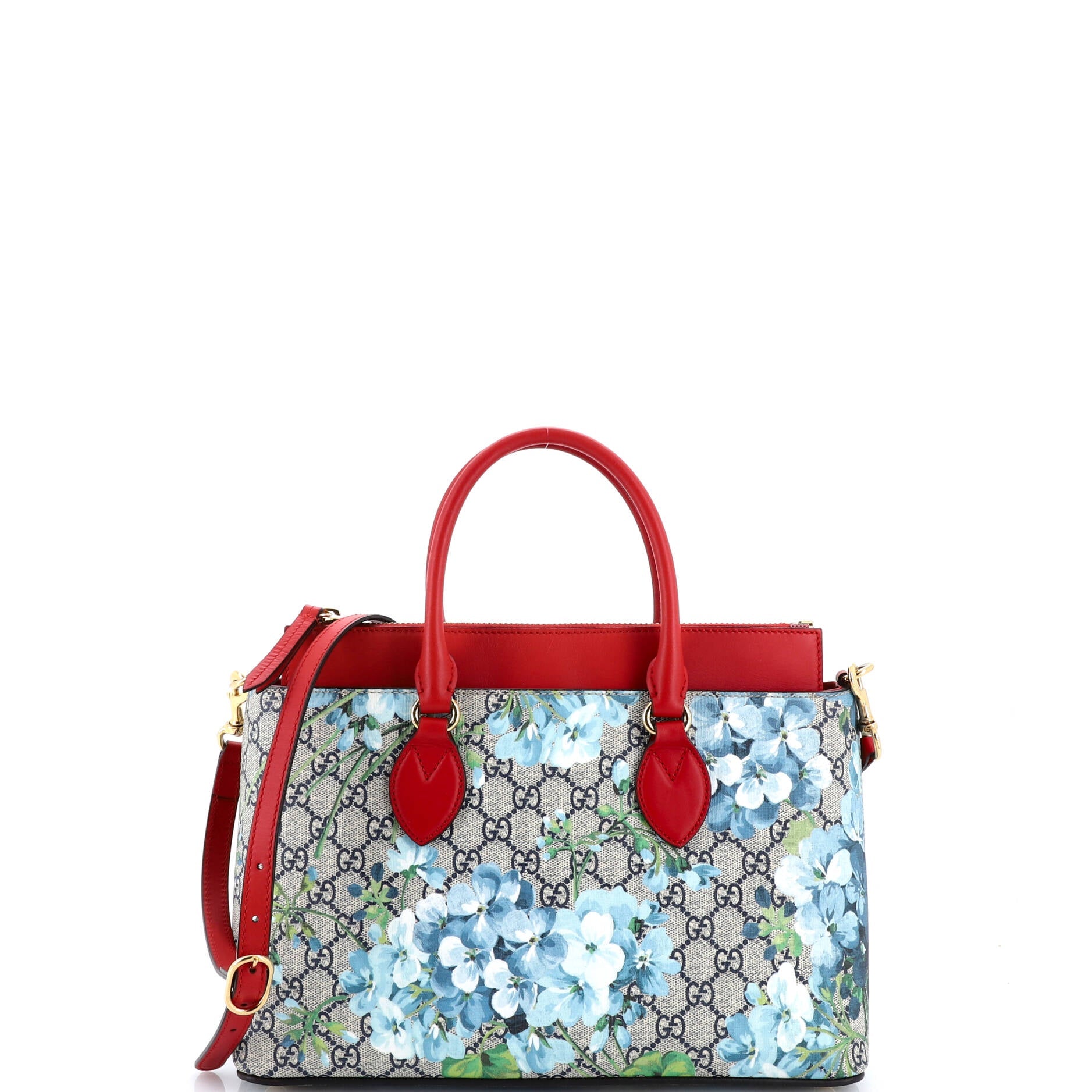 Linea A Convertible Tote Blooms Print GG Coated Canvas Small