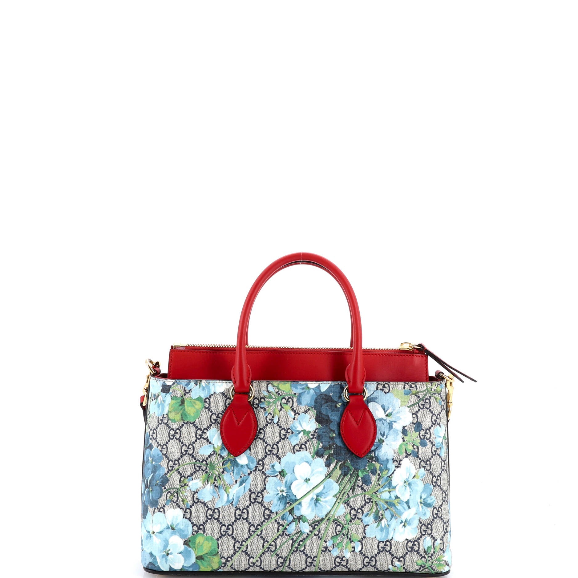 Linea A Convertible Tote Blooms Print GG Coated Canvas Small