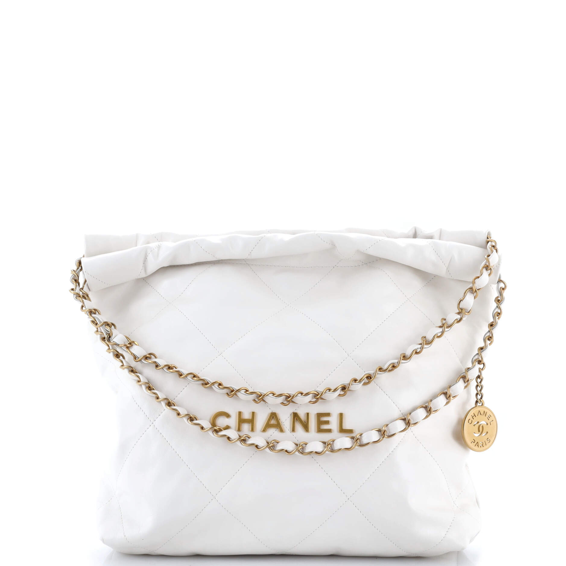 22 Chain Hobo Quilted Calfskin Small