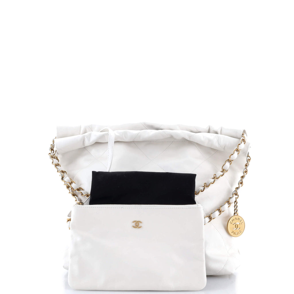 22 Chain Hobo Quilted Calfskin Small