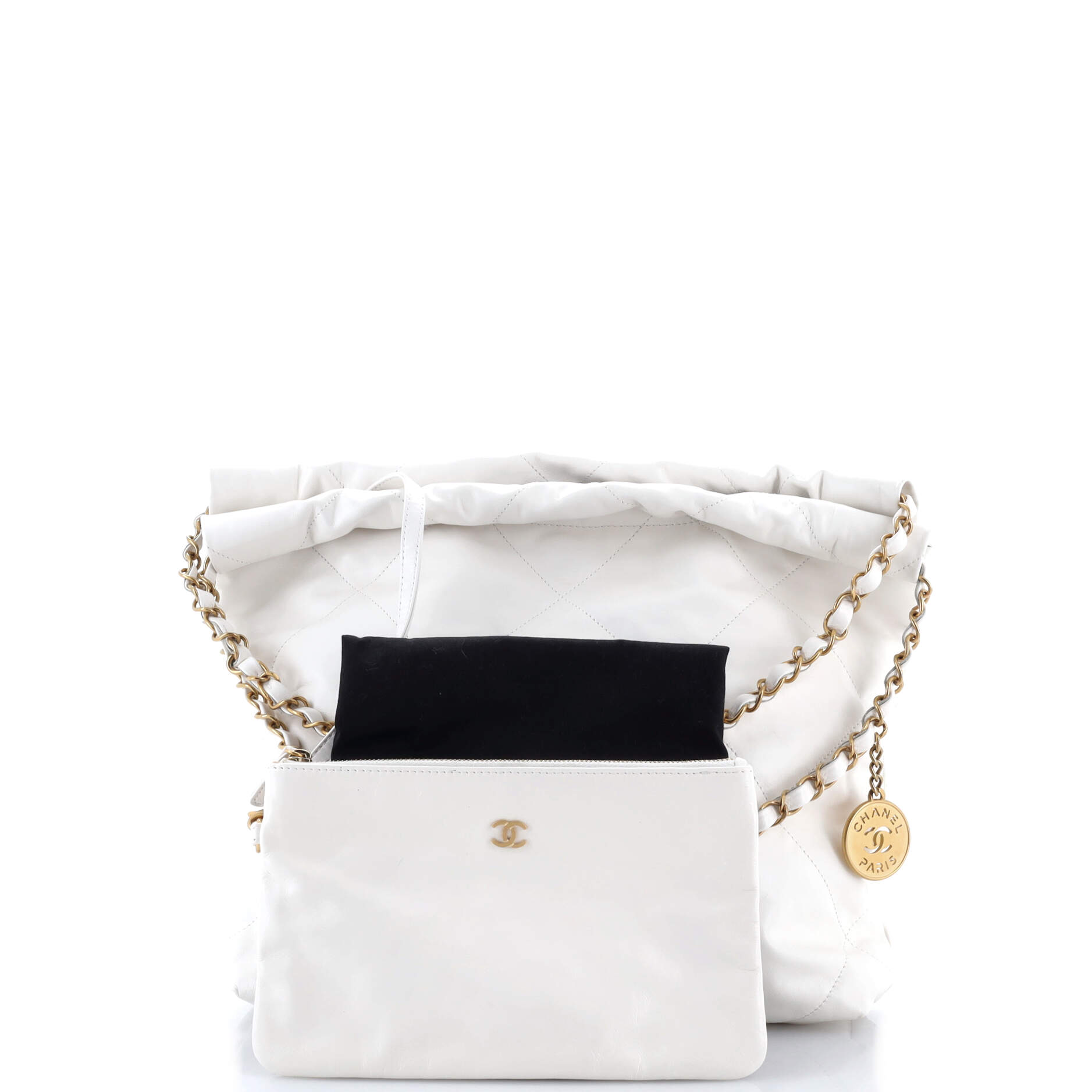 22 Chain Hobo Quilted Calfskin Small