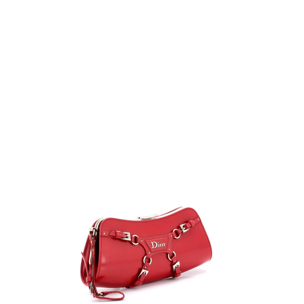 Vintage Bondage Wristlet Clutch Leather Small