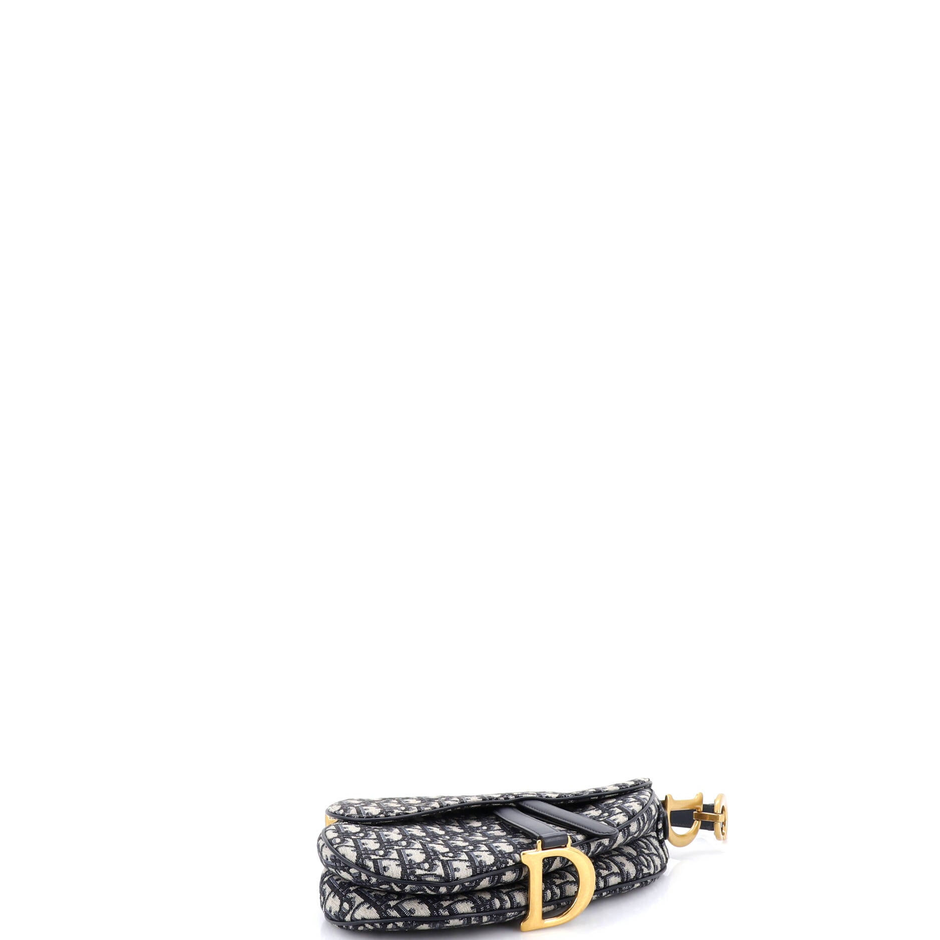Saddle Handbag with Strap Oblique Canvas Medium